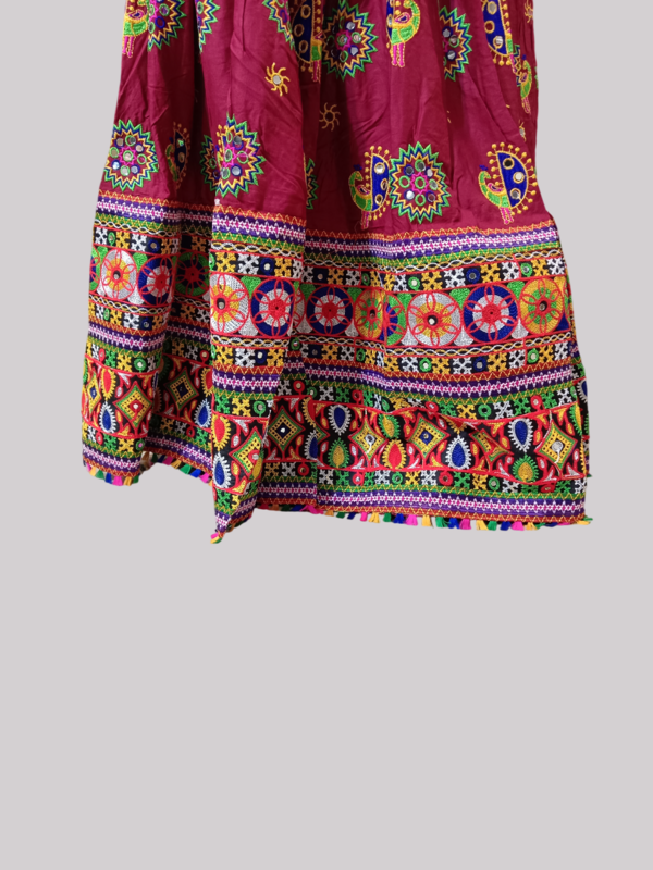 Premium Navratri Kutchi Embroidered Chaniya Choli Set D.More choli