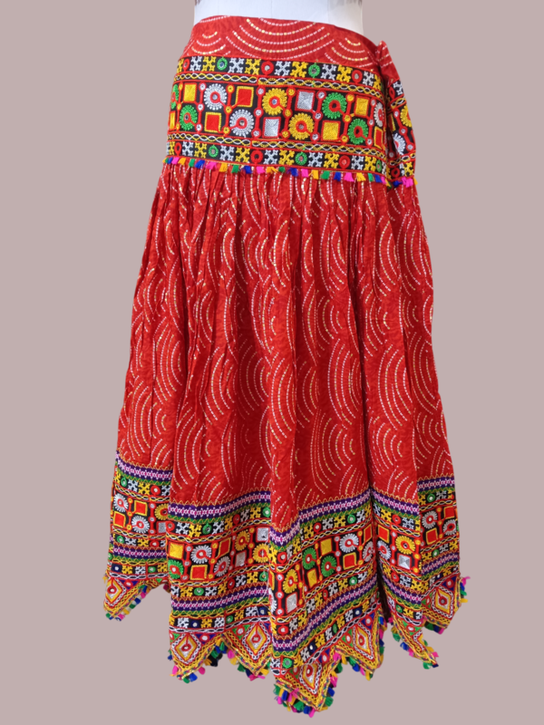 Multicolor Kutchi Embroidered Choli with Traditional Mirror Work D.3/4