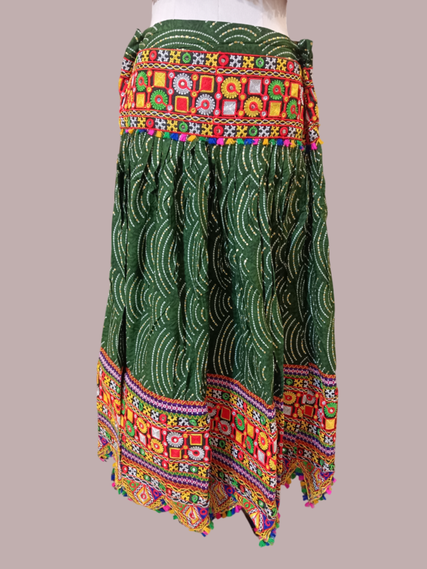Multicolor Kutchi Embroidered Choli with Traditional Mirror Work D.3/4