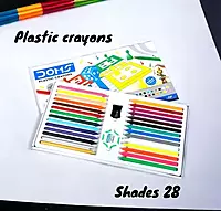 Doms Plastic Crayons 28 shades