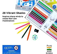Doms Plastic Crayons 28 shades