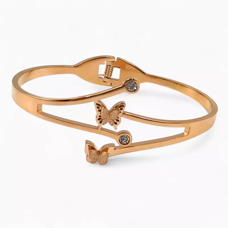 Waterproof Butterfly Bracelet | Anti-Tarnish Stainless Steel Jewelry for Women