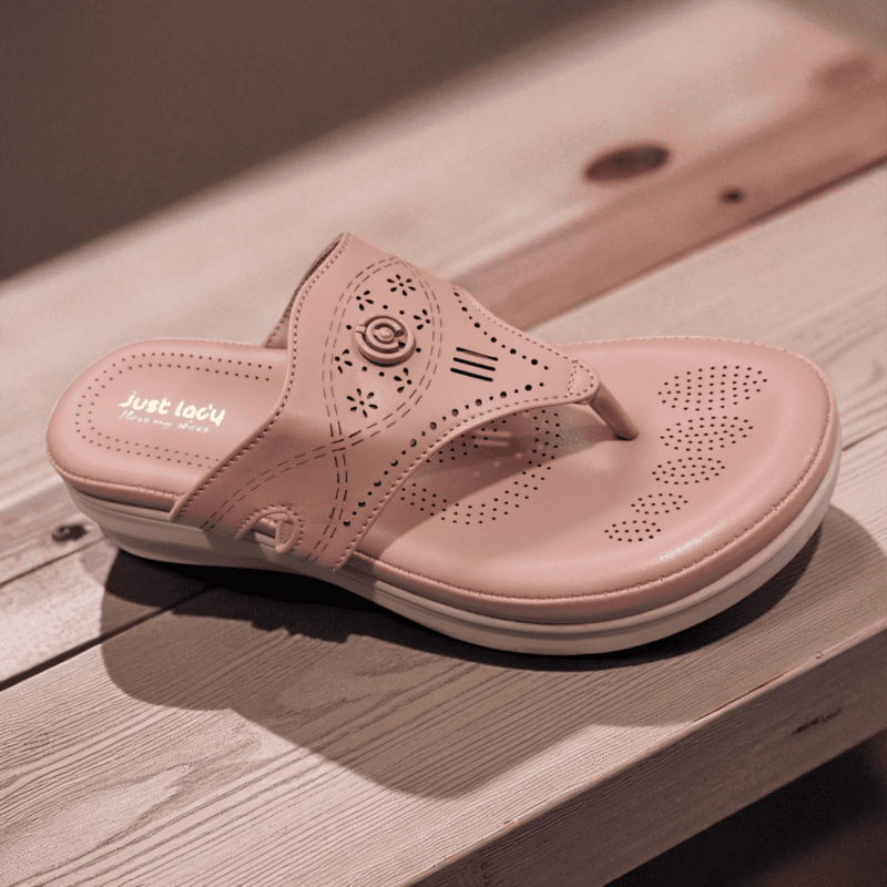 Stylish Peach Comfort Ladies Slipper – Daily Wear Must-Have