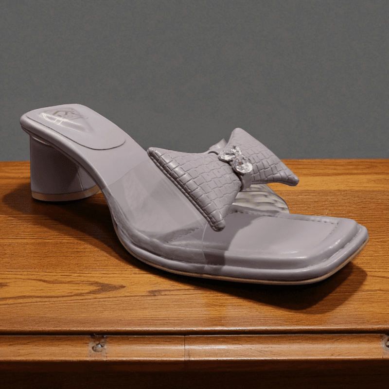 Lavender Transparent Strap Heels