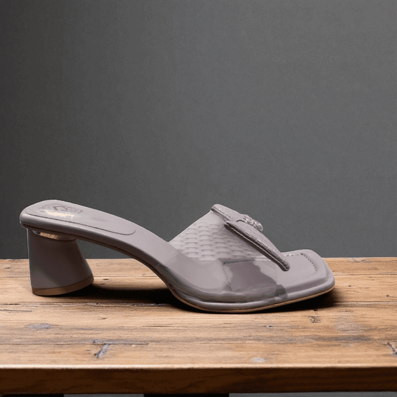 Lavender Transparent Strap Heels