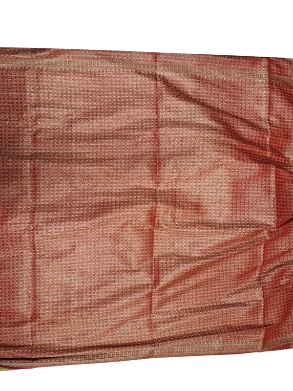 Red Banarasi Silk Zari Saree with Unstitched Blouse