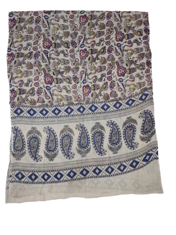 Pink Pure Cotton Kalamkari Hand Block Print Dress Materials