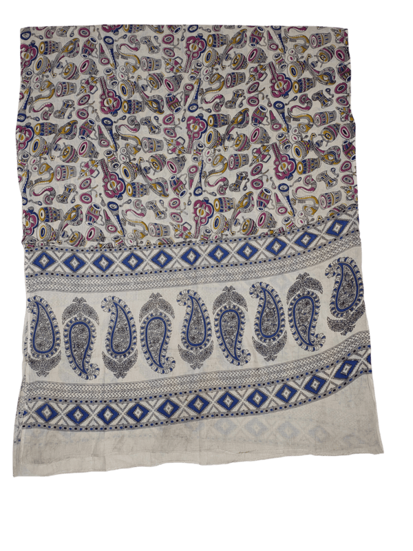 Pink Pure Cotton Kalamkari Hand Block Print Dress Materials