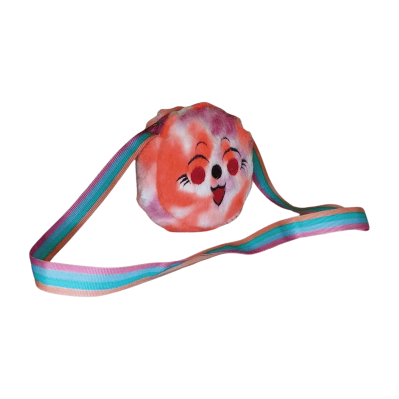 Rainbow Smiley Plush Crossbody Bag