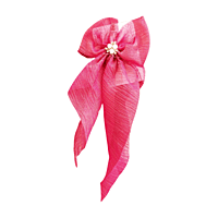 Elegant Sheer Organza Hair Bow Clip with Pearl Center- combo of 3