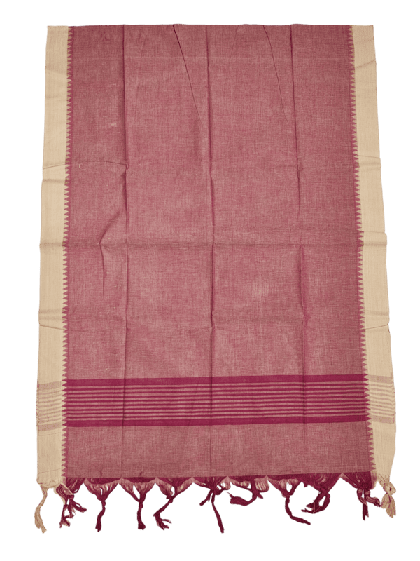 Maroon Mangalagiri Cotton Dress Materials for Women