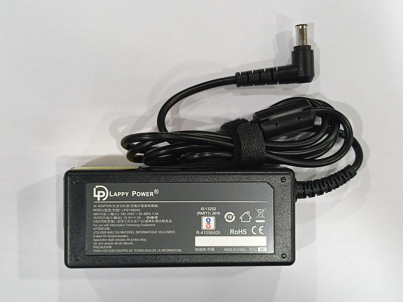 Laptop Adapter compatible for SONY (60W 3A 19.5V) - 6.5mm x 4.4mm Pin