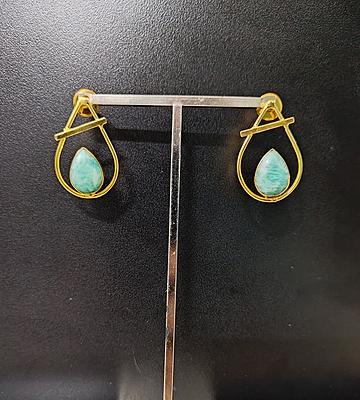 Earring Blue drop