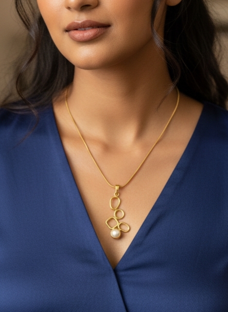 Necklace Pearl Drop Chain