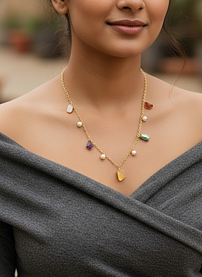 Earring Stones Multi Colour