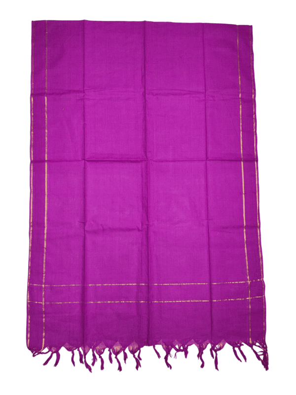 Green Mangalagiri Cotton Unstitched Salwar Suit for Women