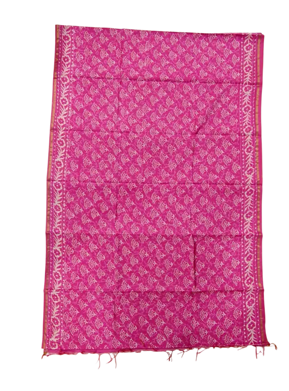 Pink Chanderi Silk Saree for Women