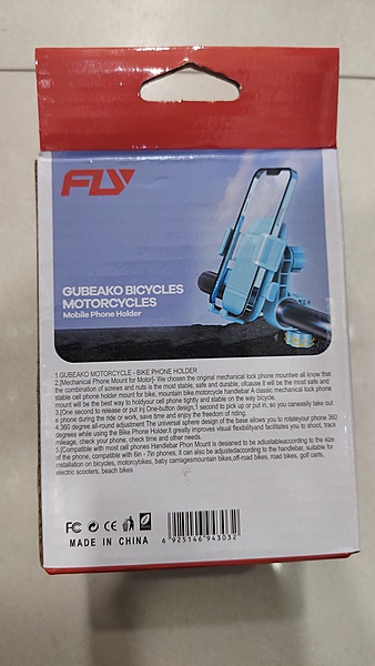 FLY Bicycle Mobile Holder PT 32 – Handlebar Mount | Secure Grip | Cycling Phone Stand
