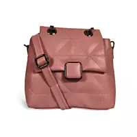 Quilted Crossbody Bag with Adjustable Strap