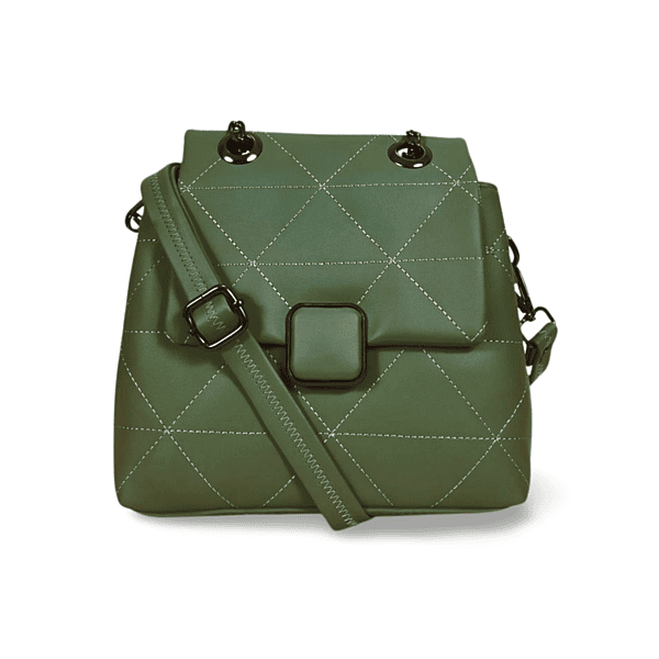 Quilted Crossbody Bag with Adjustable Strap