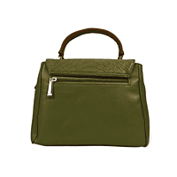 Textured Handbag with Tan Strap and Gold Detailing