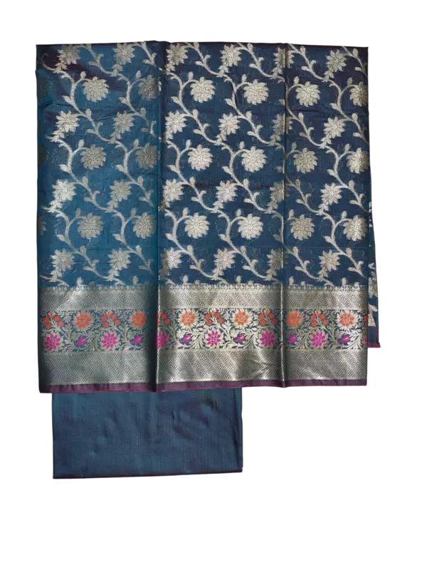 Indigo Banarasi Dress Material for Women