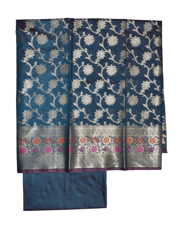 Indigo Banarasi Dress Material for Women