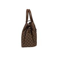 Monogram Print Handbag with Dual Handles