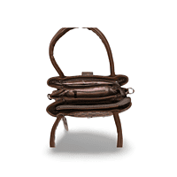 Monogram Print Handbag with Dual Handles