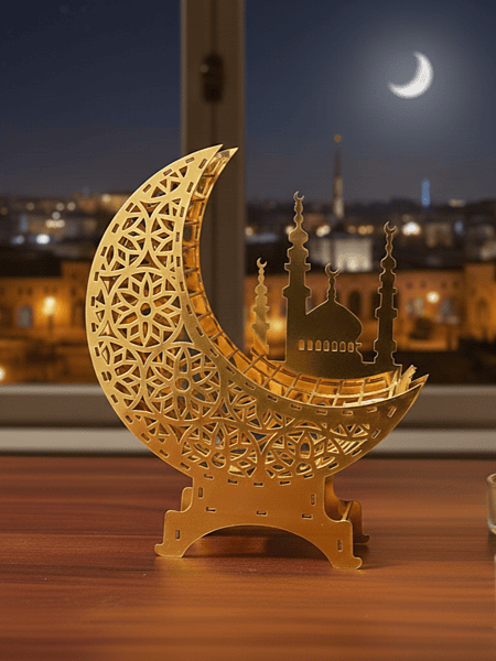 Ramadan Kareem Gold Acrylic Tabletop Decor