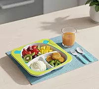 Kids Cartoon Animal Divided Plate