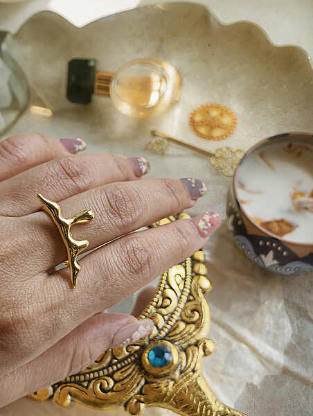 Molten Aura Adjustable Ring