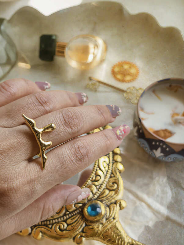 Molten Aura Adjustable Ring