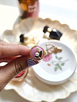 Blush Pearl Enamel Ring