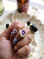 Lilac Heart Bloom Ring