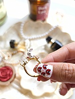 Moon Bunny Charm Ring