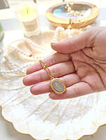 Antique Rose beaded necklace