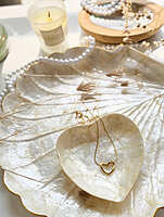 Golden Knot Heart Necklace