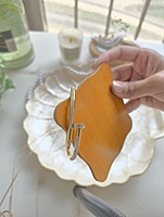 Golden embrace silver stone bracelet