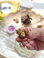 Crystal Heart Hoop Earrings