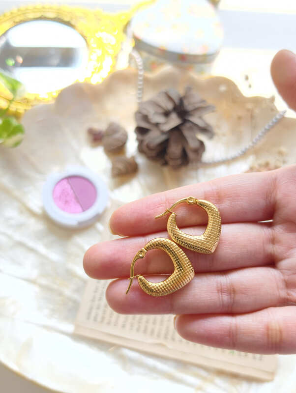 Golden Pulse Hoops