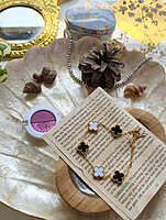 Pearl Clover Duo Bracelet