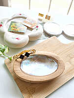 Midnight Clover Cuff Bracelet