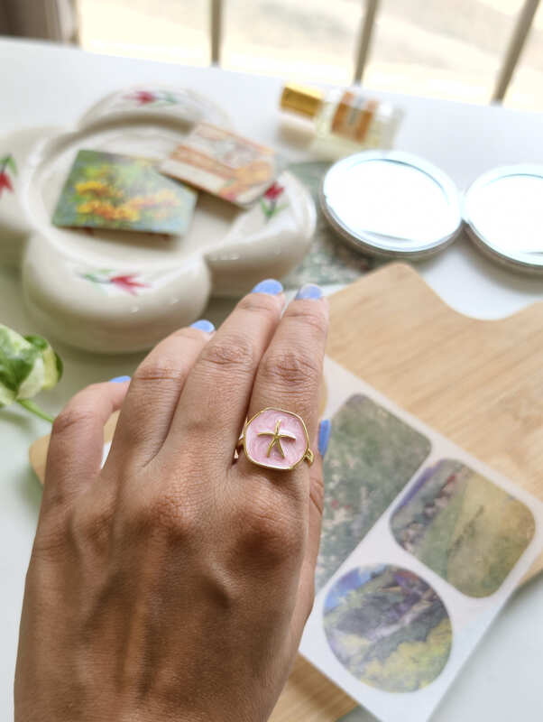 Blush Starfish Ring