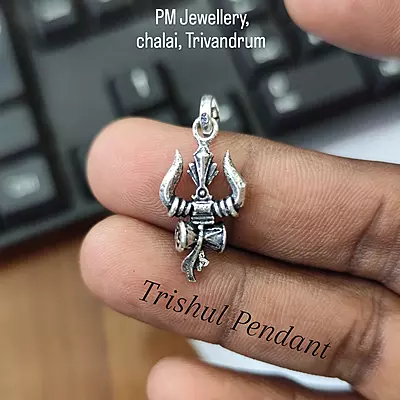 Trishul Pendant 925 Silver