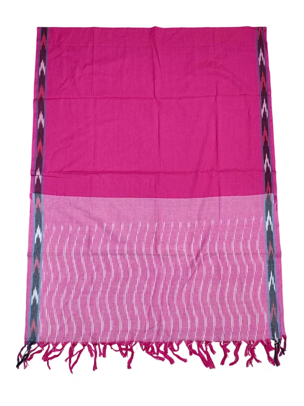 Pink Pochampally Ikkat Pure Cotton Dupatta for Women