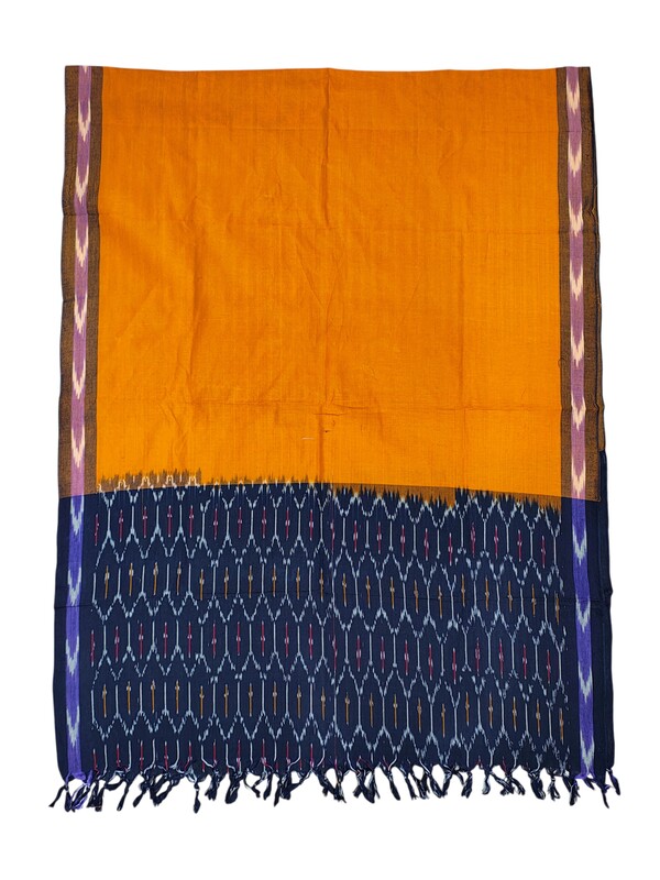 Indigo pochampally Ikkat Cotton Unstitched Salwar Suit Dress Material with Dupatta