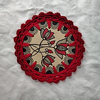 Madhubani Coaster Lotus