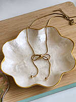 Bow Slider Necklace  Anti Tarnish Adjustable Necklace