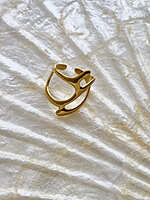 Sculpt Open Statement Ring Anti Tarnish Adjustable Ring